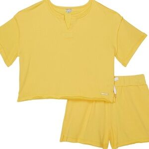 HABITUAL GIRLS YELLOW SWEAT SET Size 16